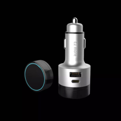 Автомобильное ЗУ + FM Трансмиттер Ez More Ti10 (Автомобильное ЗУ + FM Трансмиттер Xiaomi Серебро)