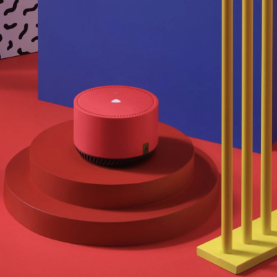 Умная колонка Яндекс станция Лайт Красный (Умная колонка Яндекс станция Лайт Красный)