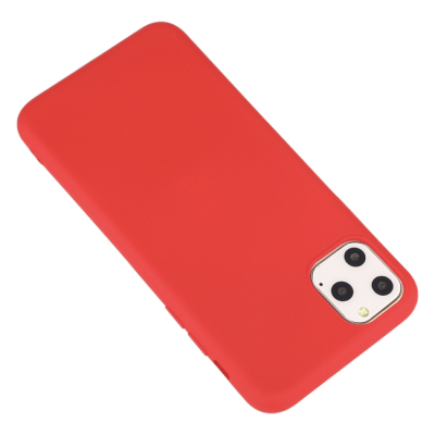 Чехол iPhone 11 Pro Max Накладка Силикон Mutural Silicone Case (iPhone 11 Pro Max Силикон Mutural Красный)