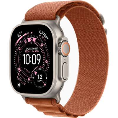 Apple Watch Ultra 3 (49mm) Натуральный титан, Alpine Loop, Оранжевый (без RuStore) (Apple Watch Ultra 3 (49mm) Натуральный титан, Alpine Loop, Оранжевый)