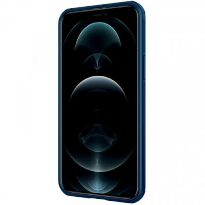 Чехол iPhone 13 Накладка Пластик Nillkin CamShield Pro (iPhone 13 Накладка Синий)