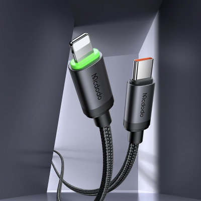 Кабель Mcdodo CA-482, USB-C → Lightning, 36 ватт, длина 3 м (Кабель Mcdodo Чёрный)