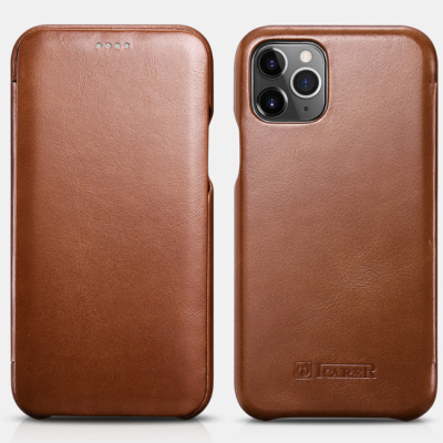 Чехол iPhone 11 Pro Max Книжка Боковая Кожзам iCarer (iPhone 11 Pro Max Книжка Боковая iCarer Коричневый)