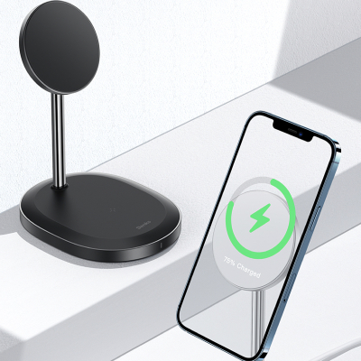 Зарядная станция Benks MagClap для iPhone и AirPods, MagSafe (Зарядное устройство 2 в 1 Benks Черный)