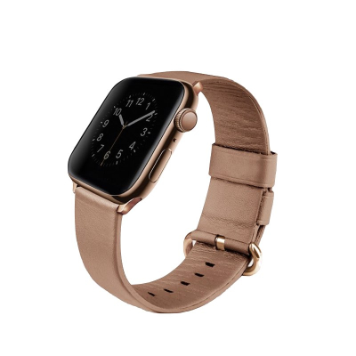 Браслет кожаный Uniq Mondain для Apple Watch 42, 44, 45mm
