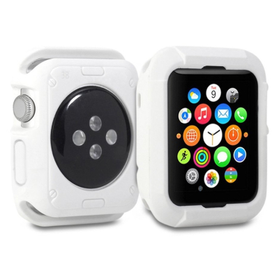 Чехол NVC для Apple Watch 42mm Накладка Силикон (Чехол Apple Watch 42 mm NVC Накладка Белый)