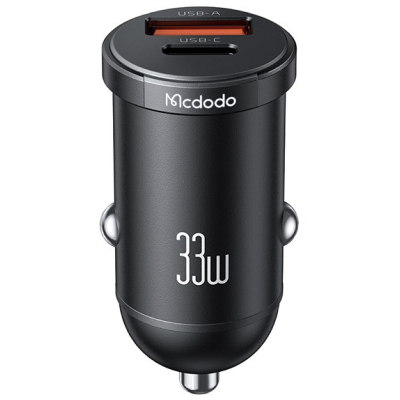Автомобильное ЗУ Mcdodo CC-232, 33 ватта, 2 выхода: USB-A, USB-C (Автомобильное ЗУ Mcdodo Черный)