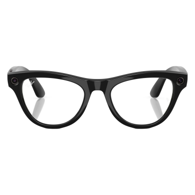 Умные очки Ray-Ban Skyler, черная глянцевая оправа, Фотохром: Прозрачные - Аметистовые (Очки Ray-Ban Черный)