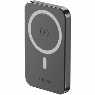 Внешний аккумулятор Deppa NRG MageSafe 5000 mAh 20 ватт (Внешний аккумулятор Deppa Черный)