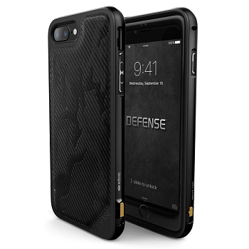 Чехол iPhone 7 Plus Накладка X-Doria Defense Lux Black Desert Camo