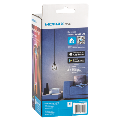 Умная лампочка Momax IB5SR, цоколь 27 мм (Лампочка Momax E27 (IB5SR))