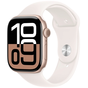 Apple Watch Series 10 (42mm) Алюминиевый корпус, Розовое Золото, Sport Band