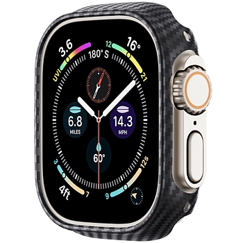Чехол для Apple Watch Ultra 2, Apple Watch Ultra накладка карбон Benks ArmorAir