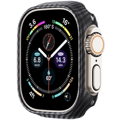 Чехол Benks ArmorAir для Apple Watch Ultra 2 / Apple Watch Ultra Карбон (Чехол Apple Ultra Накладка Черный)