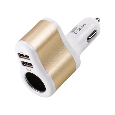 Автомобильное ЗУ Универсальный 2 USB Выход Hoco UC206 (Автомобильное ЗУ Hoco Белый)