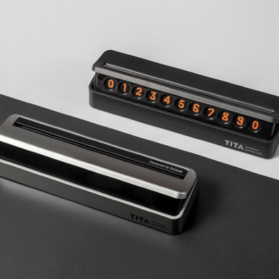 Табличка с номером телефона для авто Bcase TITA (Табличка с номером телефона для авто Xiaomi Серый)