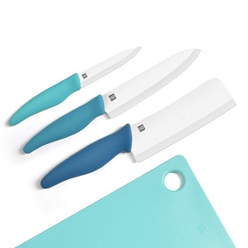 Набор кухонных ножей Huo Hou, 3 предмета, с разделочной доской
