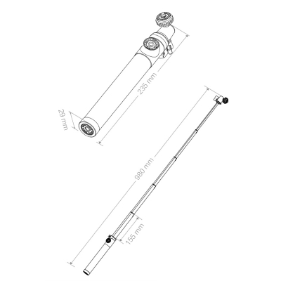 Монопод для DJI Osmo, Extension Rod (Монопод для DJI Osmo, Extension Rod)