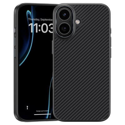 Кевларовый чехол Benks ArmorPro для iPhone 17 (MagSafe) (Накладка Черный Карбон)