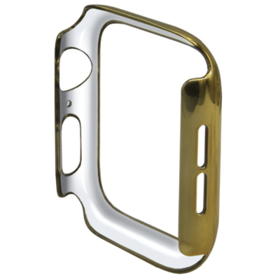 Чехол со стеклом для Apple Watch 40mm Накладка Пластик (Apple Watch 40mm Накладка Пластик Золото)