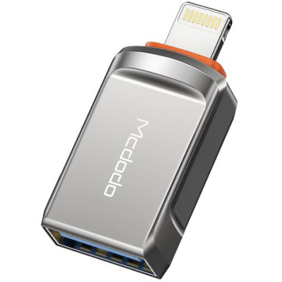 OTG переходник Mcdodo OT-860, USB-A 3.0 → Lightning (Адаптер переходник Mcdodo Темно-серый)