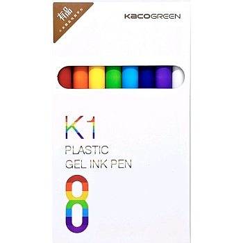 Набор гелевых ручек KACO K1 Plastic Gel Ink Pen (8 штук)