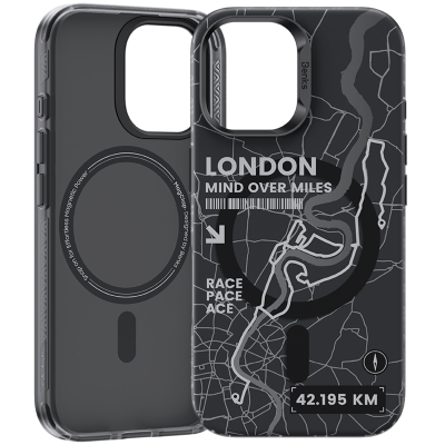 Чехол Benks MagClap City London для iPhone 16 Plus (MagSafe) (Накладка Benks Черный)