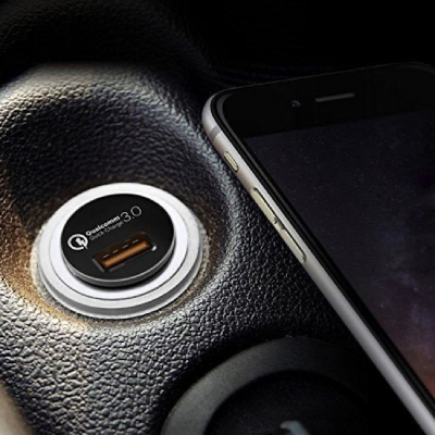 Автомобильное ЗУ Aukey USB QC3.0 18 ватт (Автомобильное ЗУ Aukey Черный)