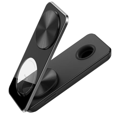 Беспроводная зарядная станция Mcdodo CH-115, с зарядкой для AirPods и Apple Watch, 15 ватт, MagSafe (БЗУ 3 в 1 Mcdodo Черный)