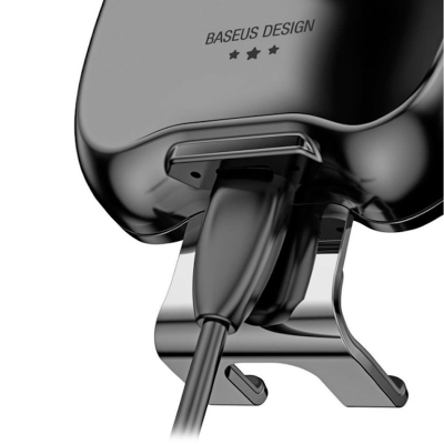 Автодержатель + Беспроводное ЗУ Baseus Smart Vehicle Car Wireless (WXZN-B01) (Автодержатель Baseus Черный)