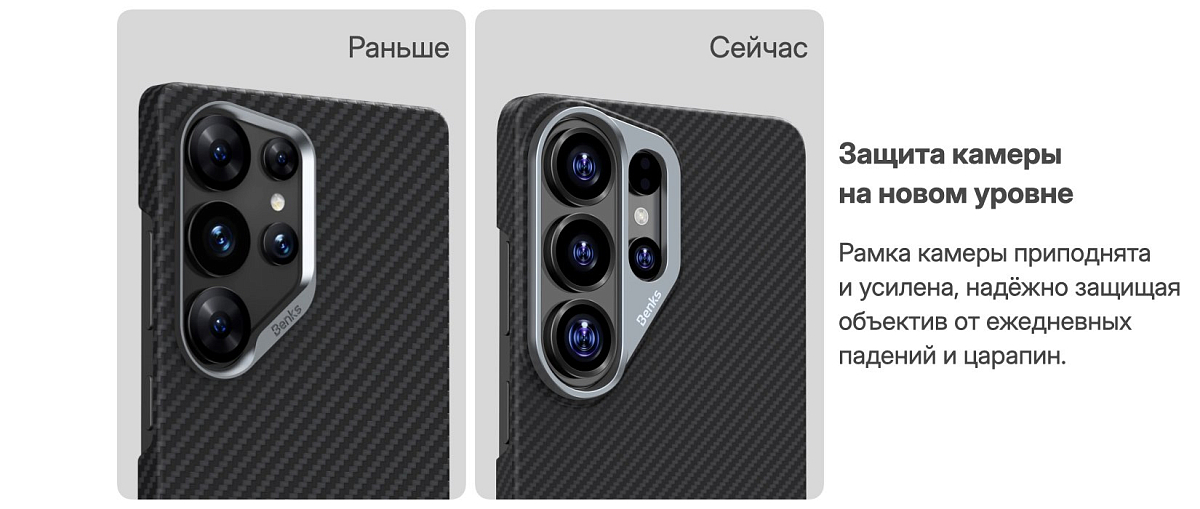 Кевларовый чехол Benks ArmorAir для Samsung S26+ (MagSafe)
