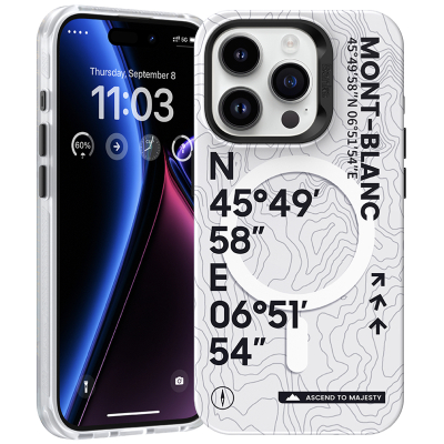 Чехол Benks MagClap Mont-Blanc для iPhone 14 Pro Max (MagSafe) (Накладка Benks Белый)