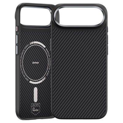 Кевларовый чехол Benks ArmorPro для iPhone Air (MagSafe) (Накладка Черный Карбон)