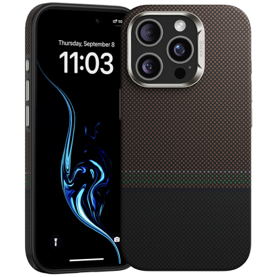 Кевларовый чехол Benks ArmorPro Prestige для iPhone 16 Pro (MagSafe) (Накладка Prestige Карбон )
