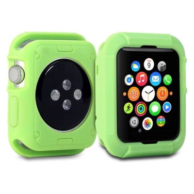 Чехол NVC для Apple Watch 42mm Накладка Силикон (Чехол Apple Watch 42 mm NVC Накладка Зеленый)