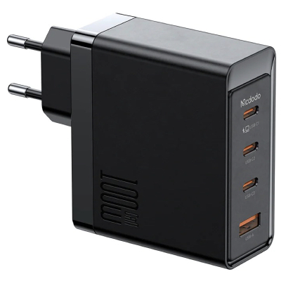 Сетевое ЗУ Mcdodo CH-513, 100 ватт, 4 выхода: USB-A, USB-C (3шт) (Сетевое ЗУ Mcdodo Черный)
