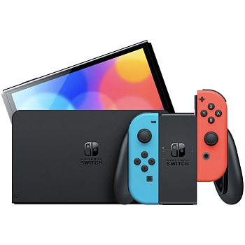 Игровая консоль Nintendo Switch OLED Красно-синий