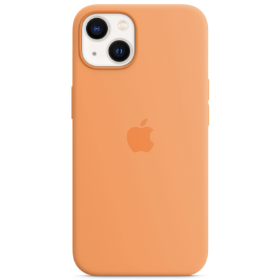 Чехол накладка Silicone Case для iPhone 13 (с поддержкой MagSafe) (Накладка Весенняя мимоза)