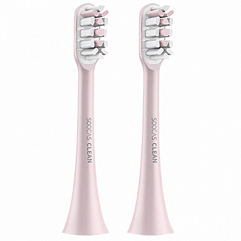 Сменные насадки для зубной щётки Soocas X3, 2 штуки, Розовые
