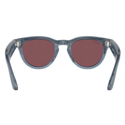 Умные очки Ray-Ban Headliner, Глянцевая джинсовая оправа, Поляризационные линзы: Dusty Red, M (Очки Ray-Ban Синий)