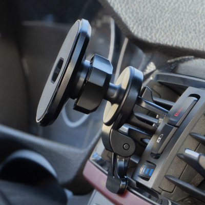 Автодержатель магнитный Deppa Mage Safe для iPhone (Автодержатель Deppa Черный)