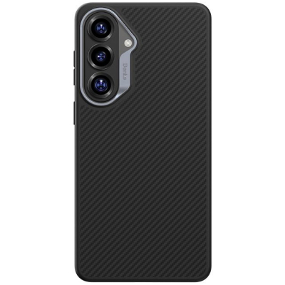 Кевларовый чехол Benks ArmorPro для Samsung S26+ (MagSafe) (Накладка Черный Карбон)