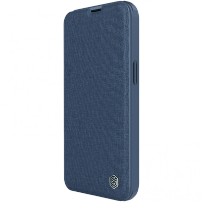 Чехол iPhone 14 Книжка Боковая Nillkin Qin Pro Cloth version (iPhone 14 Книжка Боковая Nillkin Синий)