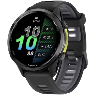 Garmin Forerunner 970, Черные, Черный ремешок