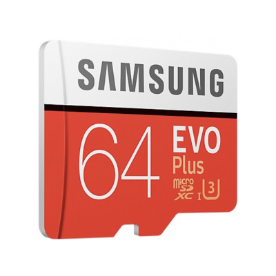 Флешка Samsung EVO Plus, Micro SDXC, 64 Gb (Флешка Samsung 64 Gb)