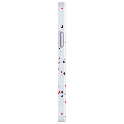 Чехол iPhone 12 Pro Max Накладка Силикон Uniq COEHL Terrazzo (iPhone 12 Pro Max Накладка Белый)