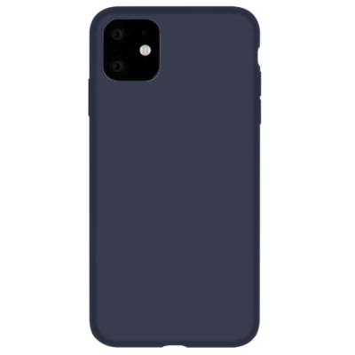 Чехол iPhone 11 Накладка Силикон Devia Silicone Case (iPhone 11 Силикон Devia Темно-Синий)