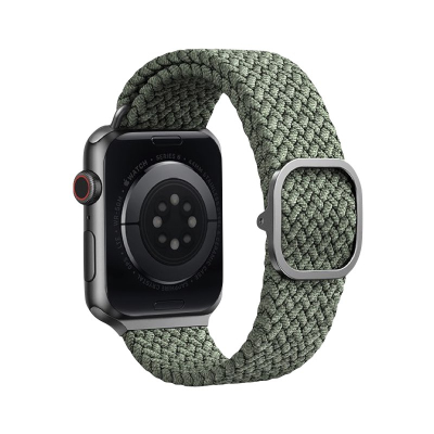 Браслет плетеный Uniq Aspen для Apple Watch 42, 44, 45mm (Браслет плетеный Uniq Зеленый)