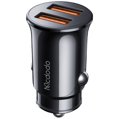 Автомобильное ЗУ Mcdodo CC-660, 12 ватт, 2 выхода: USB-A (Автомобильное ЗУ Mcdodo Черный)