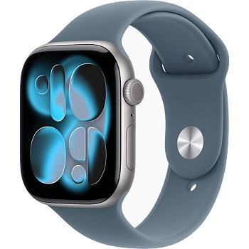 Apple Watch Series 11 (46mm) Алюминиевый корпус, Серый космос, Sport Band